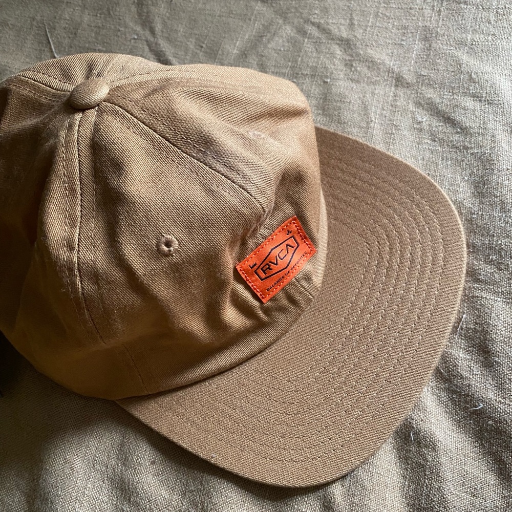 RVCA tan dad hat